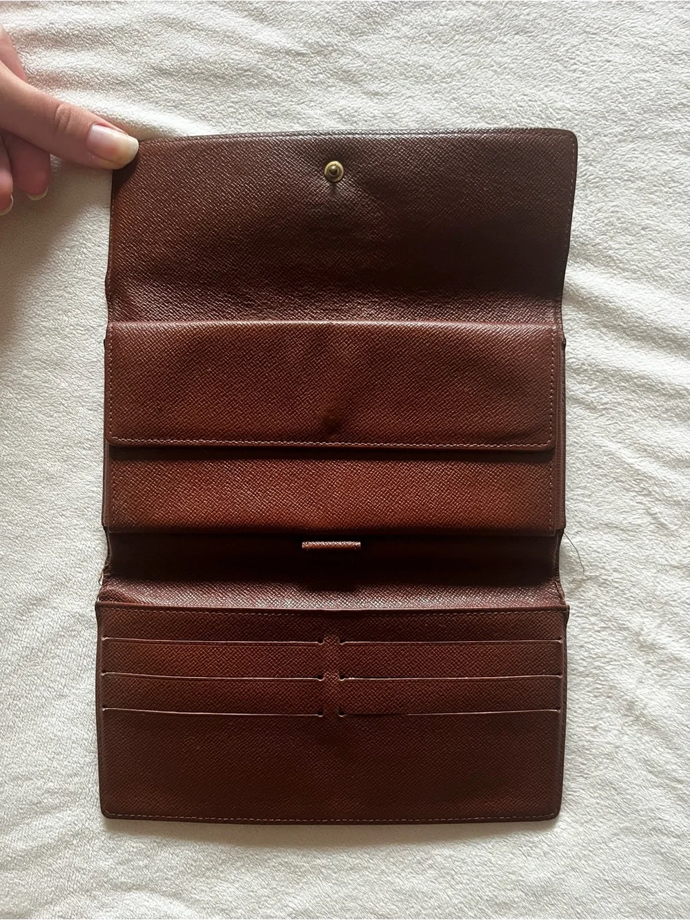 Louis Vuitton Monogram Continental Wallet - Dark Brown & Gold